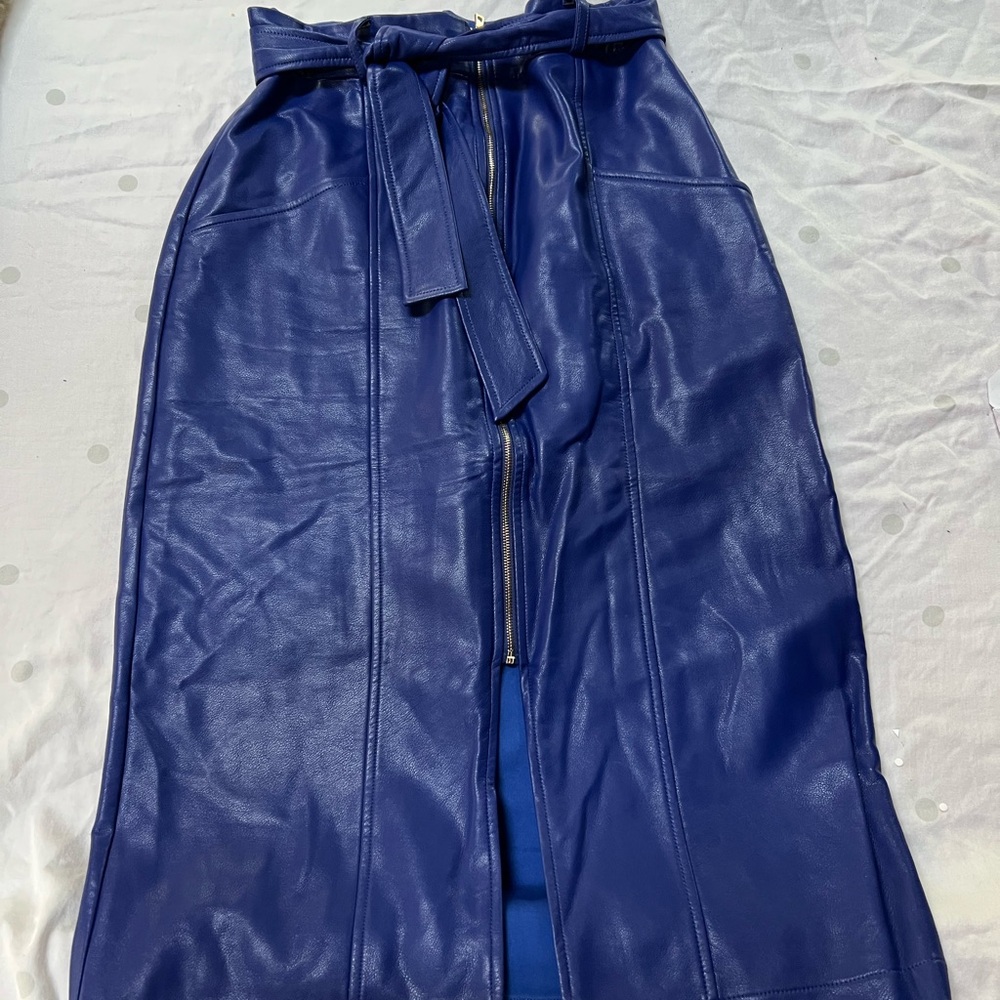 Eva Franco | Anthropologie Faux Leather Skirt size medium
